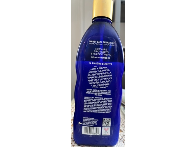 It Haircare 12-in-One Amazing Leave-in Treatment, Borage Oil, 10.2 oz/300 mL