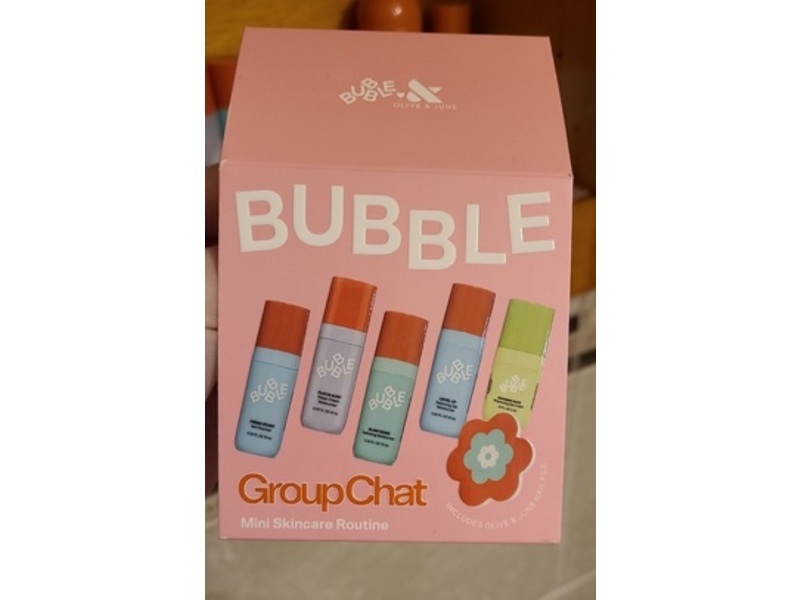 Bubble Mini Skincare Routine, Group Chat, 0.33 fl oz/10 mL, Pack Of 6
