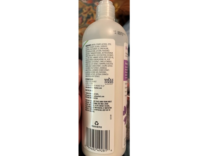365 By Whole Foods Market Maximum Moisture Lotion, Lavender, 16 fl oz/473 mL