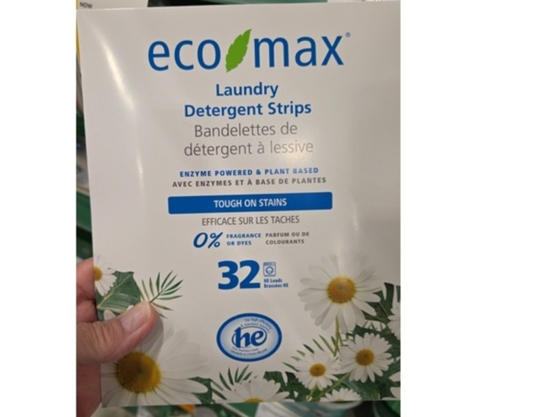 Eco-Max Laundry Detergent Strips, 32 Loads, 16 Count
