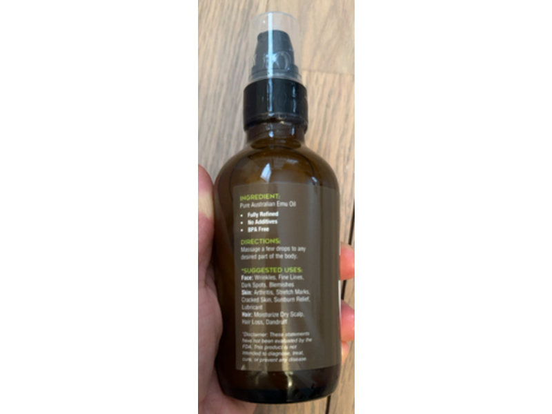 Tropical Holistic Australian Emu Oil, 4 fl oz/118 mL