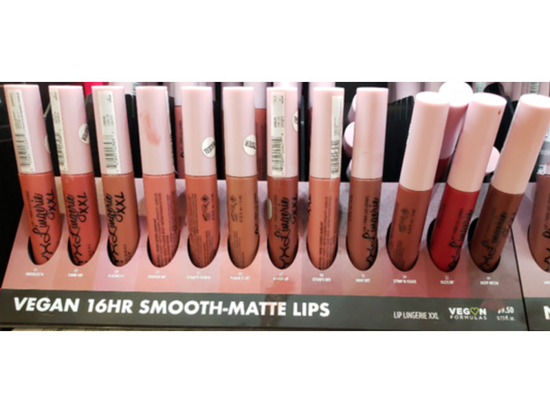 NYX Professional Makeup Lip Lingerie Liquid Lipstick XXL, 09 Deep Mesh, 0.13 fl oz