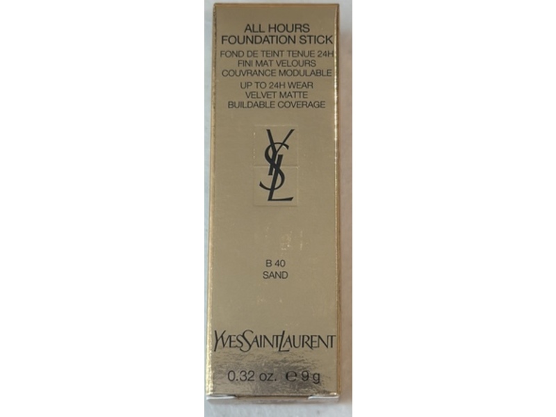 Yves Saint Laurent All Hours Foundation Stick, B40 Sand, 0.32 oz/9 g