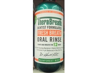 TheraBreath Fresh Breath Oral Rinse, Rainforest Mint, 33.8 fl oz/1 L - Image 3