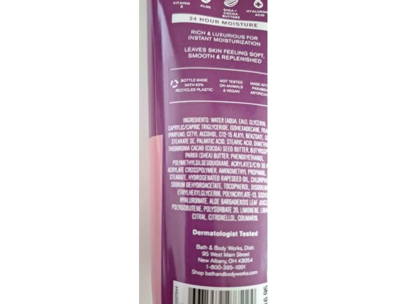 Bath & Body Works Fruity Sherbet Scoop Body Cream, Shea Butter + Hyaluronic Acid, 8 oz/226 g