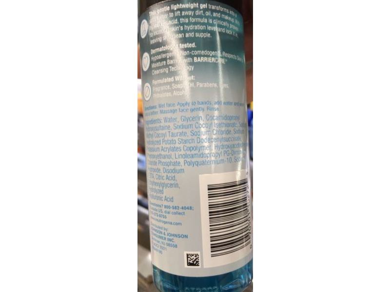 Neutrogena Hydro Boost Hydrating Cleansing Gel, 5.5 fl oz/162 mL