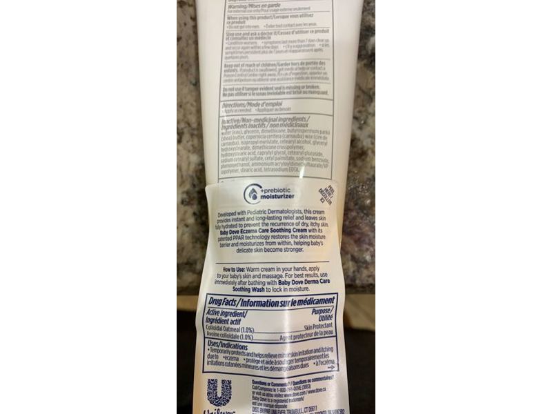 Baby Dove Eczema Care Soothing Cream, 5.1 oz/144 g