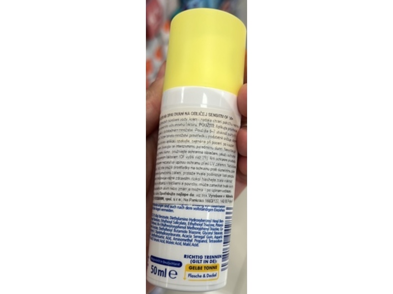 Rossmann Sunozon Sensitive Face Sunfluid Sunscreen, SPF 50+, 50 mL