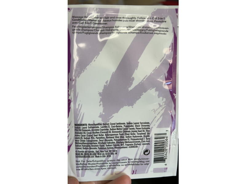 Bumble & Bumble Curl Moisturizing Shampoo, 0.5 fl oz/15 mL