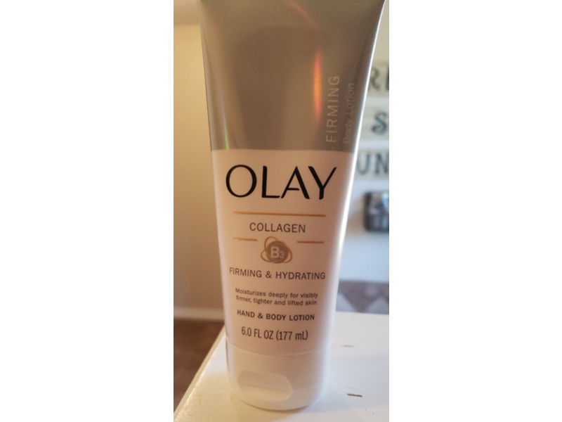 Olay Firming & Hydrating Hand & Body Lotion, Collagen, 6.0 fl oz/177 mL