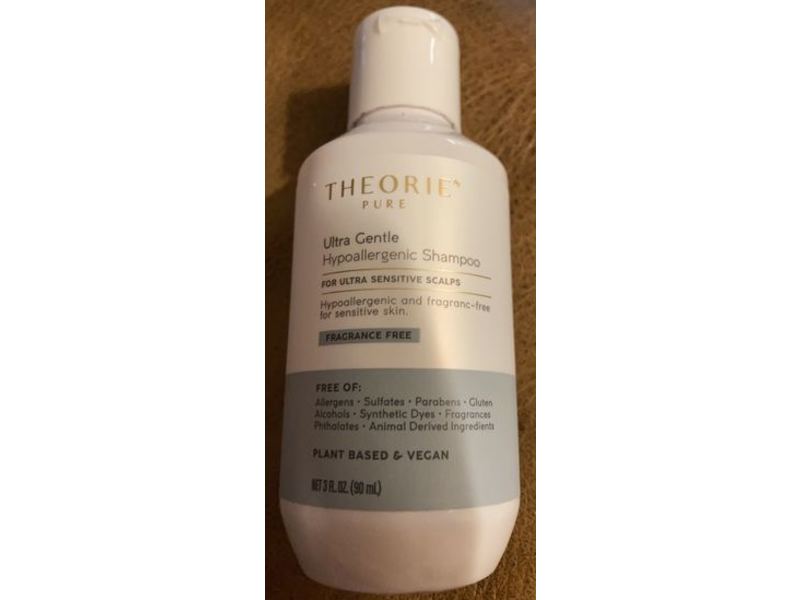 Theorie Pure Ultra Gentle Hypoallergenic Shampoo, Fragrance Free, 3 fl oz/90 ml