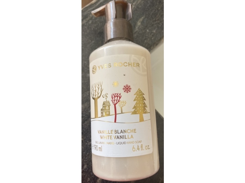 Yves Rocher Liquid Hand Soap, White Vanilla, 6.4 fl oz/190 mL