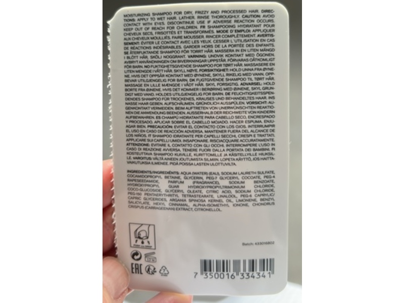 Sachajuan Moisturizing Shampoo, 0.34 fl oz/10 mL