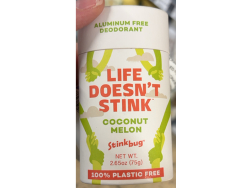 Stinkbug Life Doesn't Stink Deodorant, Coconut Melon, 2.65 oz 75 g