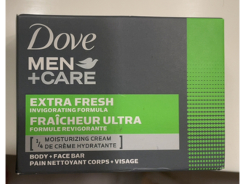 Dove Body + Face Bar, Extra Fresh, 113 g