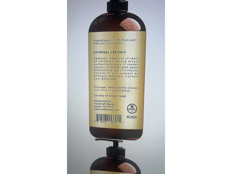 Handcraft Blends 100% Pure Jojoba Oil, 16 fl oz/473 mL