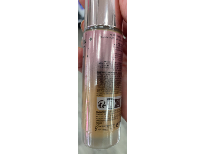 Revolution Bright Light 4-In-1 Face Glow, Lustre Medium Light, 0.77 fl oz/23 mL
