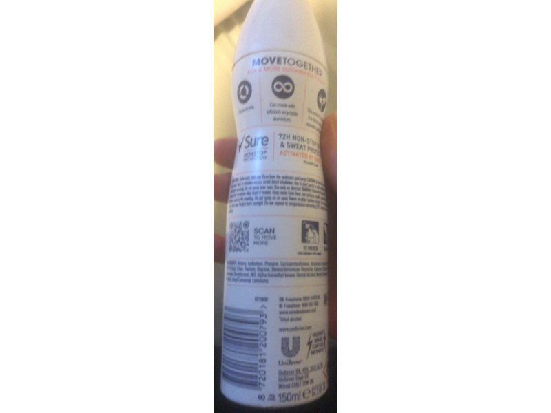 Sure Uplifting & Fresh Antiperspirant Spray, 150 mL