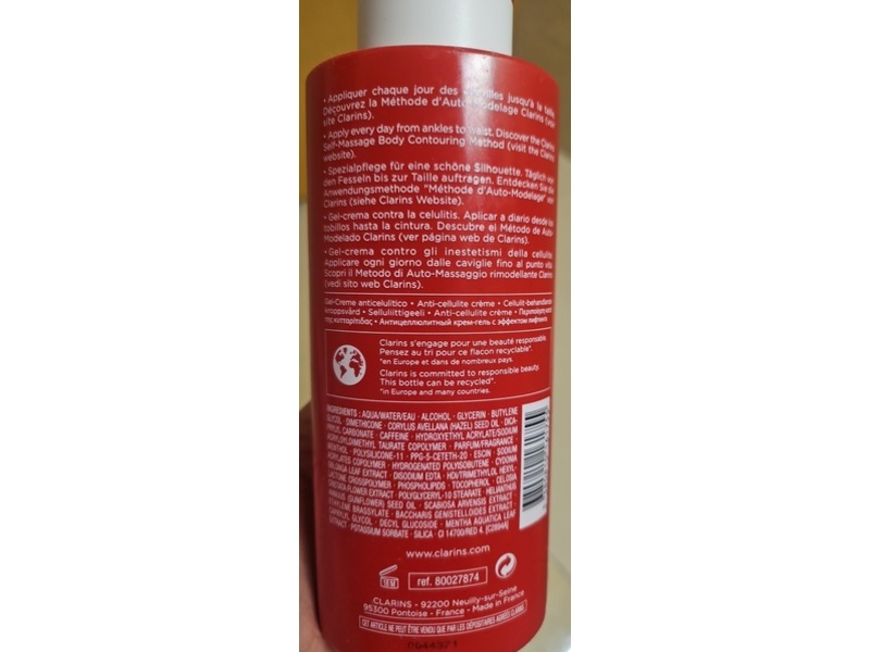 Clarins Paris Body Fit Anti-Cellulite Contouring Expert, 13.3 oz/400 mL