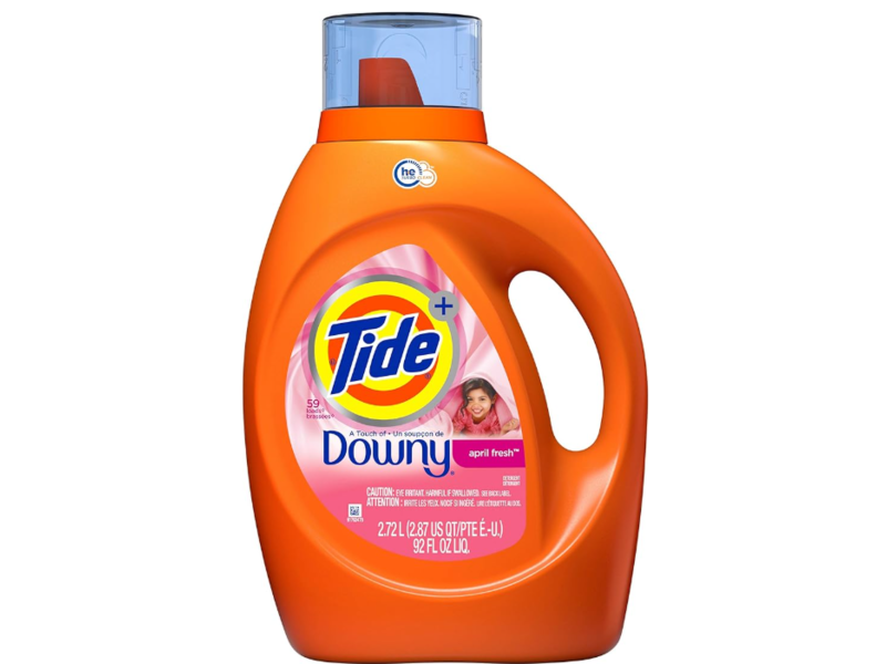 Tide+ Downy Liquid Detergent, April Fresh, 59 Loads, 92 fl oz/2.27 L