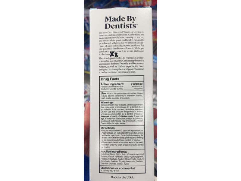 Made By Dentists Rebuilding Toothpaste, Mint, 4.2 oz/120 g