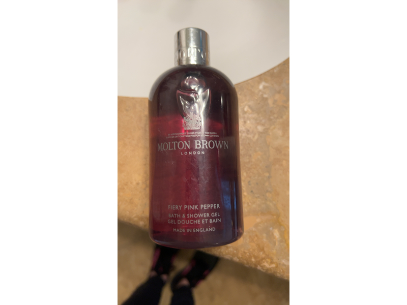 Molton Brown Bath & Shower Gel, Fiery Pink Pepper, 3.3 fl oz/100 mL