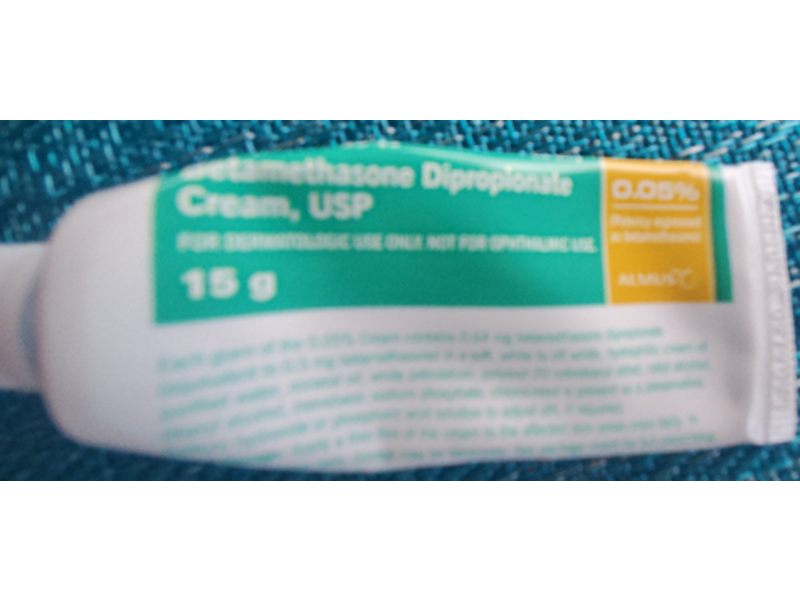 Betamethasone Dipropionate Cream, USP 0.05% 15 GM Almus Pharmceuticals (RX)