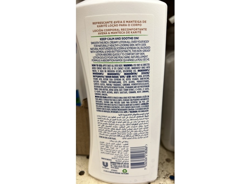 St. Ives Soothing Body Lotion, Oatmeal & Shea Butter, 13.5 fl oz/400 mL