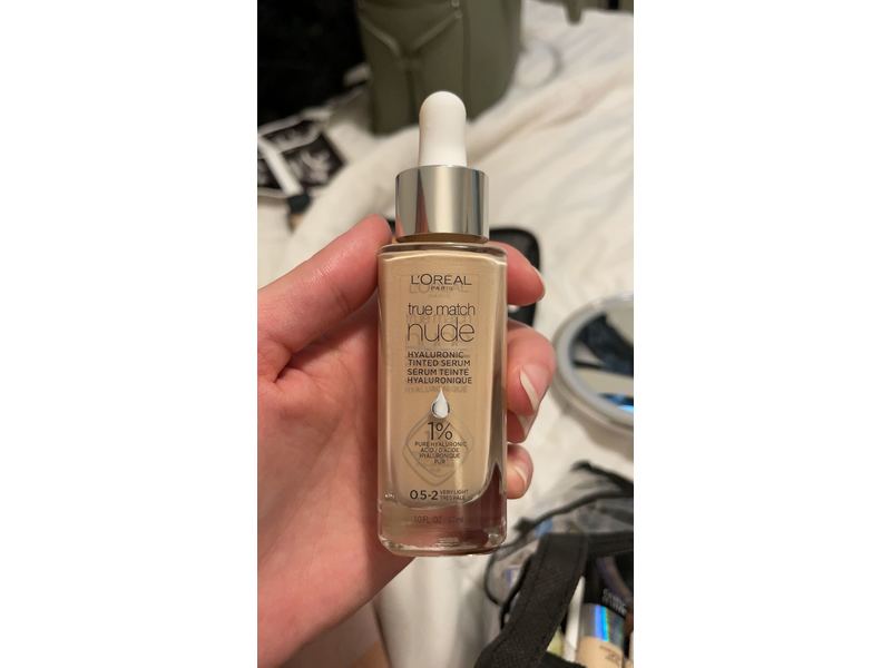 L'Oreal Paris True Match Nude Plumping Tinted Serum, 0.5-2 Very Light, 1 fl oz/30 mL