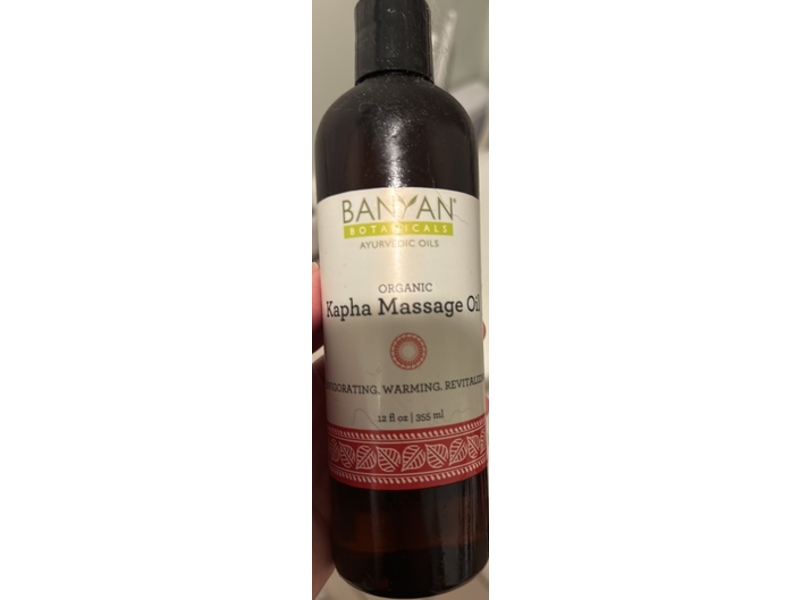 Banyan Botanicals Organic Kapha Massage Oil, 12 fl oz/355 mL