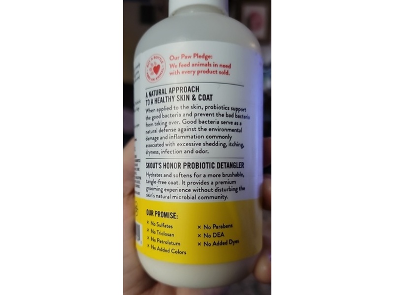 Skout's Honor Probiotic Detangler, Honeysuckle, 8 fl oz/236 mL, Pack of 2