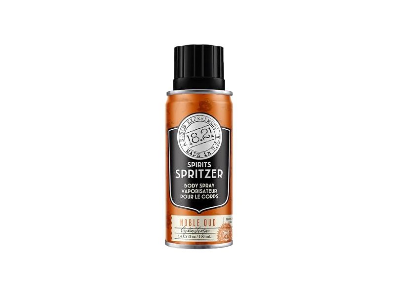 18.21 Man Made Spirits Spritzer Body Spray, Noble Oud, 3.4 oz/100 mL