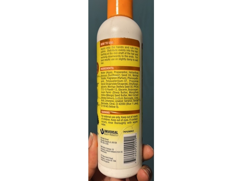 Jamaican Mango & Lime Hair Lotion, Mango & Shea Butter, 8 fl oz/237 mL