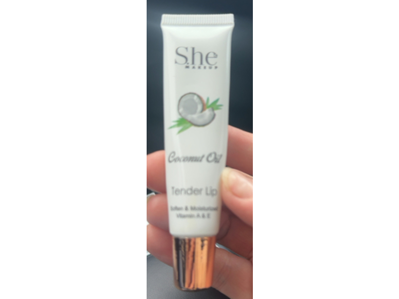 S.he Makeup Tender Lip Therapy, Coconut Oil, 0.5 fl oz/15 mL