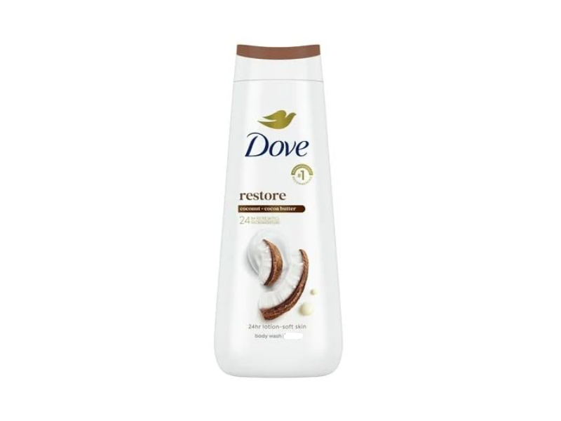 Dove Restoring Nourishing Body Wash, Coconut Butter & Cocoa Butter, 22 oz/650 mL
