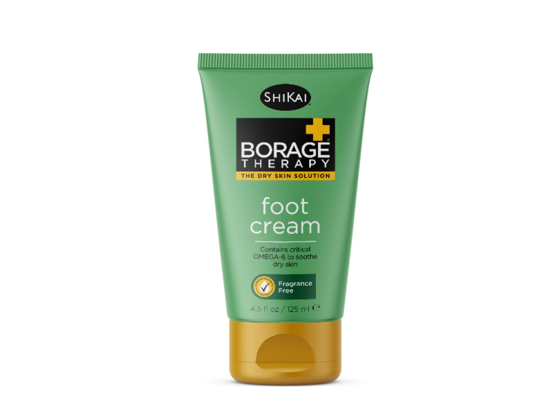 Shikai Borage Therapy Foot Cream, 4.5 fl oz/125 mL