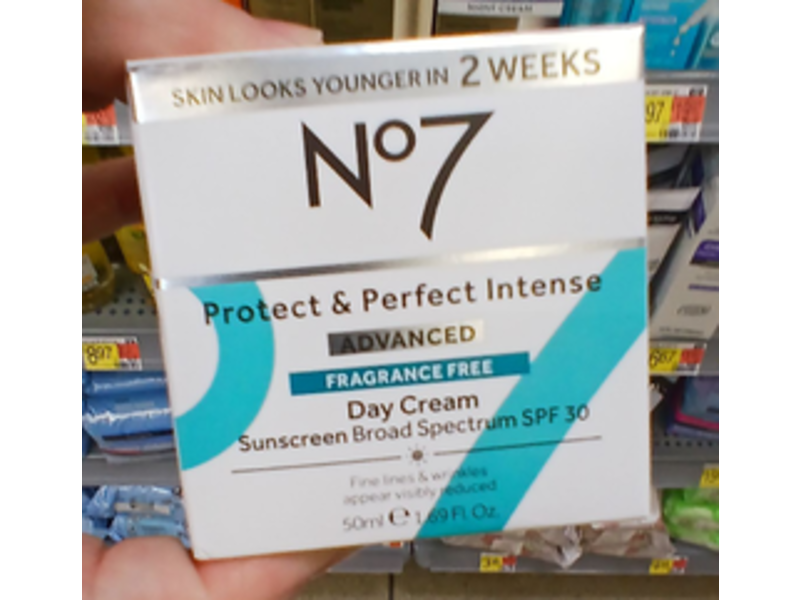 No7 Protect & Perfect Intense Advanced Day Cream, SPF 30, 1.69 fl oz/50 mL