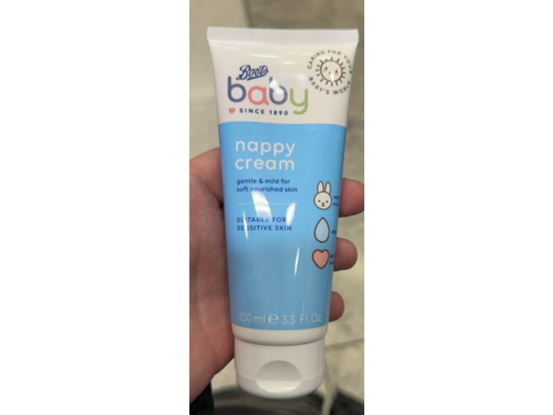 Boots Baby Moisturizing Nappy Cream, 3.3 fl oz/100 mL