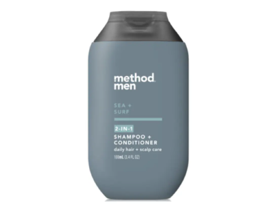 Method Men 2-In-1 Shampoo + Conditioner, Sea + Surf, 3.4 fl oz/100 mL