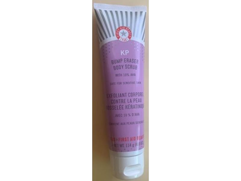 First Aid Beauty Kp Bump Eraser Body Scrub, 10% AHA, 4.0 oz/114 g