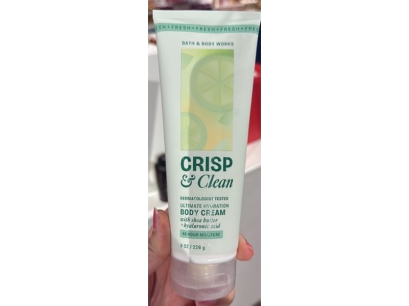 Bath & Body Works Ultimate Hydration Body Cream, Crisp & Clean, 8 oz/226 g