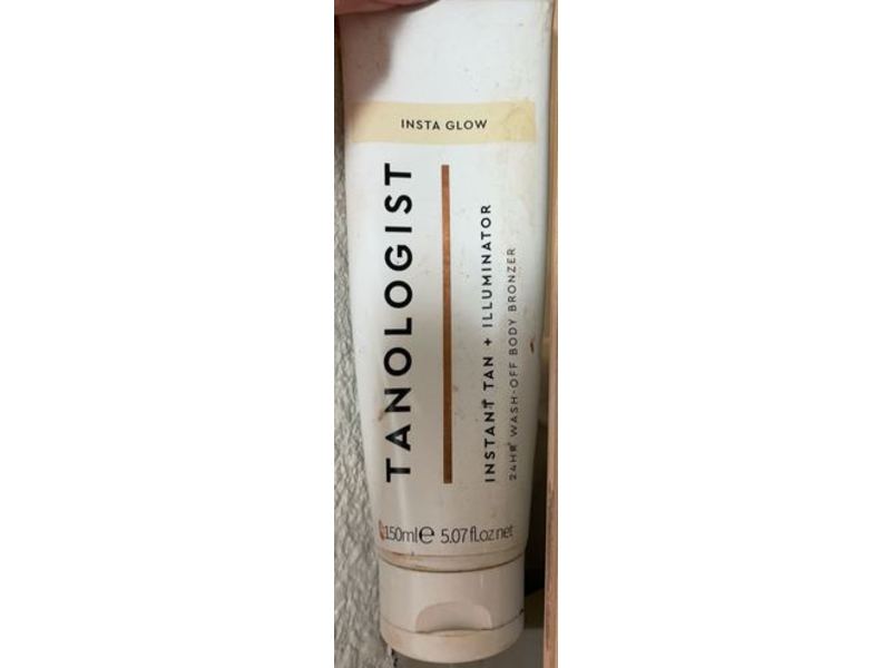 Tanologist Insta Glow Instant Tan + Illuminator Wash Off Body Bronzer, 5.07 fl oz/150 mL