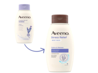 Aveeno Stress Relief Body Wash, Prebiotic Oat + Lavender Scent, 18 fl oz/532 mL, Pack Of 2 - thumbnail 2