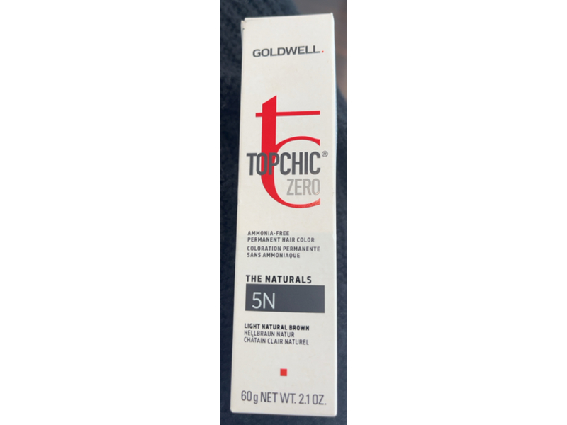 Goldwell Topchic Zero Permanent Hair Color, 5N Light Natural Brown, 2.1 oz/60 g