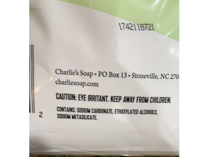 Charlie's Soap Laundry Powder, Fragrance Free, 300 Loads, 3.6 kg