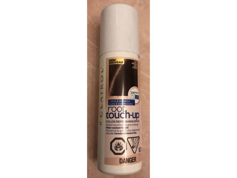Clairol Root Touch-Up Color Refreshing Spray, Water Resistant Formula, Dark Brown, 52.7 g