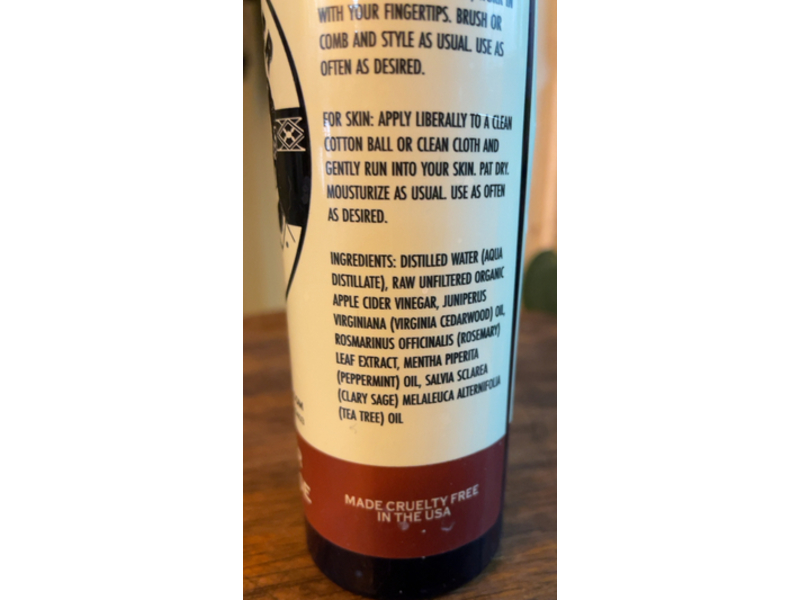 Mountaineer Brand Apple Cider Vinegar Rinse, 8 fl oz/240 mL