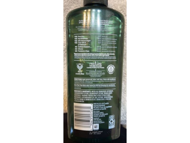 Herbal Essence Daily Moisture Hydration Shampooing, Real Botanicals, Honey & Vitamin B, 20.2 fl oz/600 mL