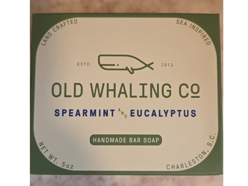 Old Whaling Co Handmade Bar Soap, Spearmint & Eucalyptus, 5 oz