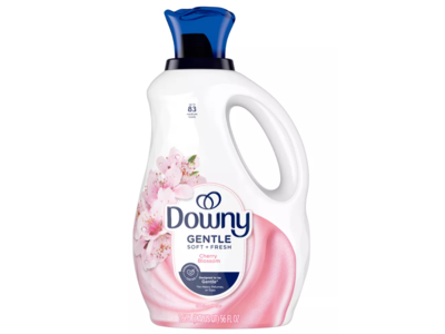Downy Gentle Soft + Fresh Fabric Softener, Cherry Blossom, 83 Loads, 56 fl oz/1.66 L
